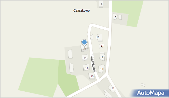 Czaszkowo, Czaszkowo, 12, mapa Czaszkowo