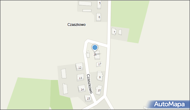 Czaszkowo, Czaszkowo, 16, mapa Czaszkowo