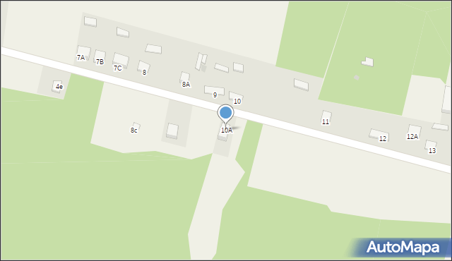 Czatachowa, Czatachowa, 10A, mapa Czatachowa
