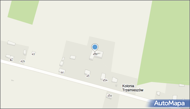 Czatachowa, Czatachowa, 45b, mapa Czatachowa
