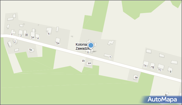 Czatachowa, Czatachowa, 6A, mapa Czatachowa