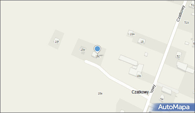 Czatkowy, Czatkowy, 19c, mapa Czatkowy