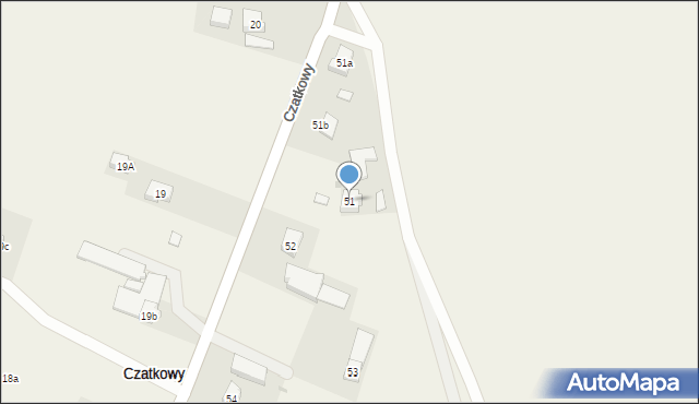 Czatkowy, Czatkowy, 51, mapa Czatkowy