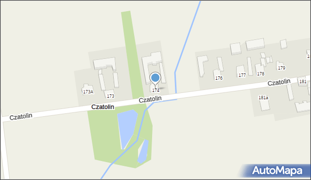 Czatolin, Czatolin, 174, mapa Czatolin