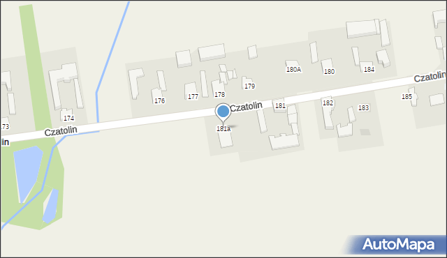 Czatolin, Czatolin, 181a, mapa Czatolin