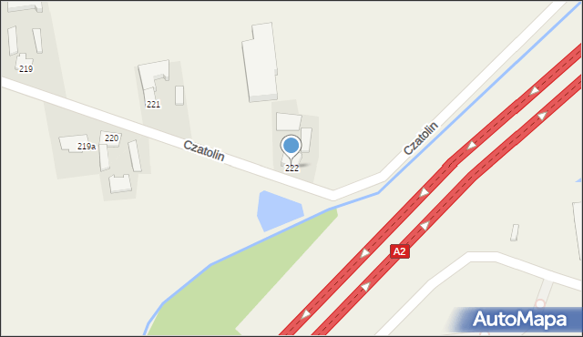 Czatolin, Czatolin, 222, mapa Czatolin