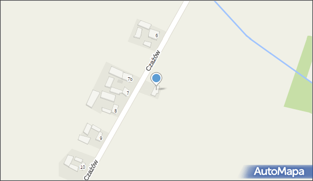 Czażów, Czażów, 7a, mapa Czażów