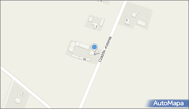 Czażów-Kolonia, Czażów-Kolonia, 3A, mapa Czażów-Kolonia