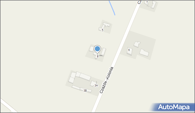 Czażów-Kolonia, Czażów-Kolonia, 4, mapa Czażów-Kolonia