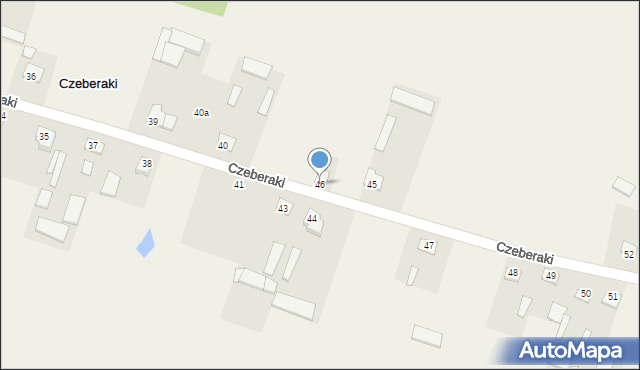 Czeberaki, Czeberaki, 46, mapa Czeberaki