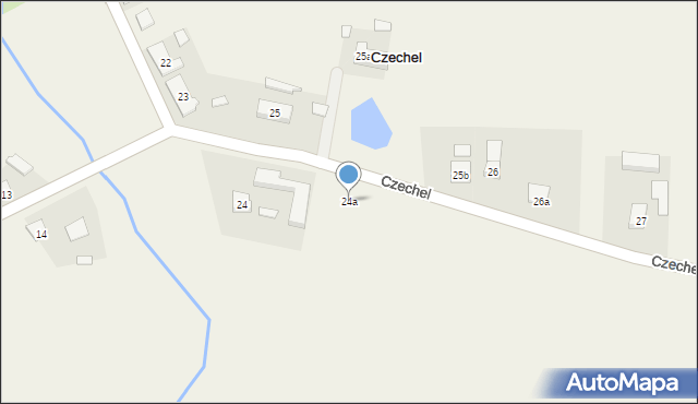 Czechel, Czechel, 24a, mapa Czechel