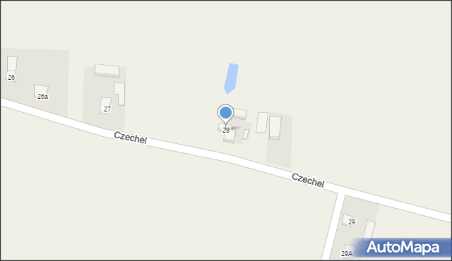 Czechel, Czechel, 28, mapa Czechel