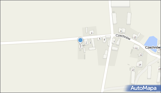 Czechnów, Czechnów, 1, mapa Czechnów