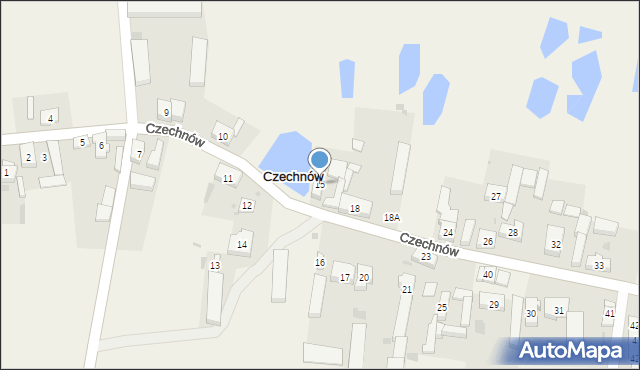 Czechnów, Czechnów, 15, mapa Czechnów