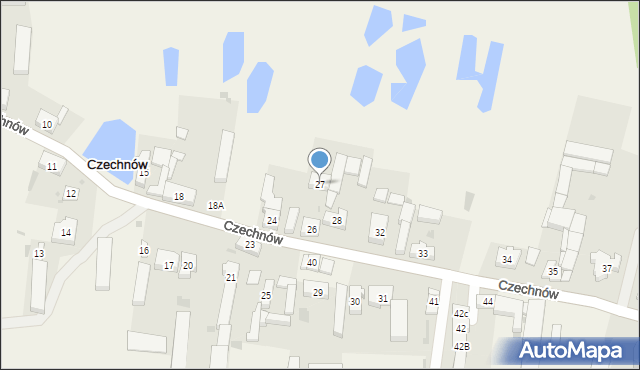 Czechnów, Czechnów, 27, mapa Czechnów