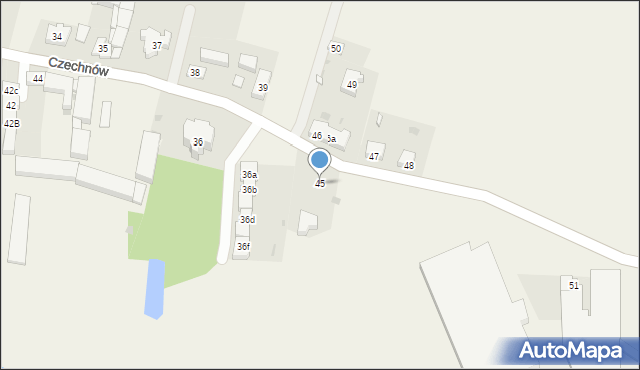 Czechnów, Czechnów, 45, mapa Czechnów