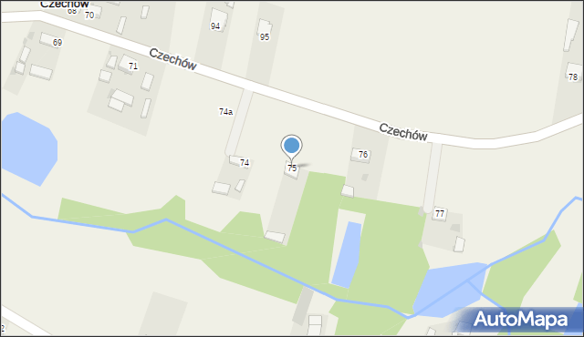 Czechów, Czechów, 75, mapa Czechów