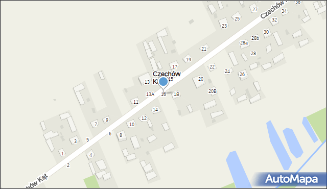Czechów Kąt, Czechów Kąt, 16, mapa Czechów Kąt