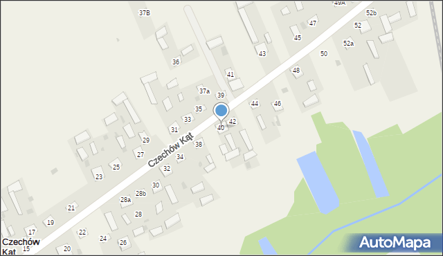 Czechów Kąt, Czechów Kąt, 40, mapa Czechów Kąt