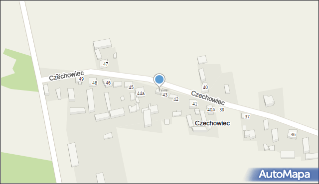 Czechowiec, Czechowiec, 44, mapa Czechowiec