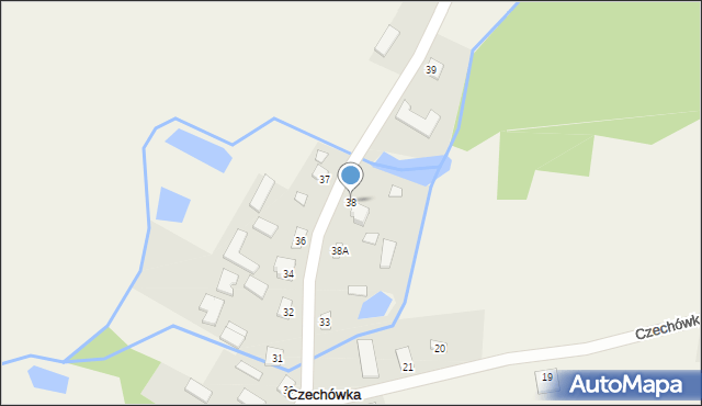 Czechówka, Czechówka, 38, mapa Czechówka