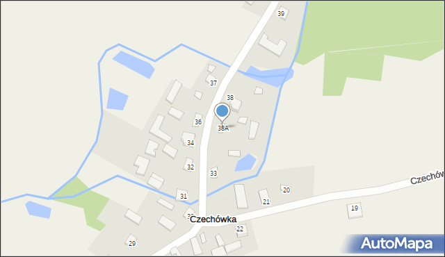 Czechówka, Czechówka, 38A, mapa Czechówka