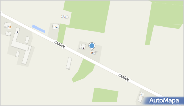 Czekaj, Czekaj, 8a, mapa Czekaj