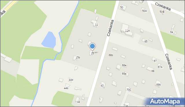 Czekanka, Czekanka, 15, mapa Czekanka