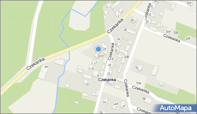Czekanka, Czekanka, 2, mapa Czekanka