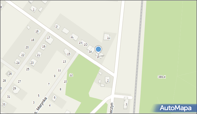 Czekanowo, Czekanowo, 1r, mapa Czekanowo