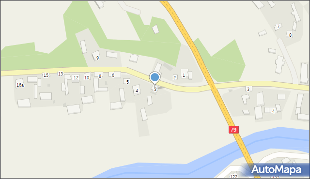 Czekarzewice Drugie, Czekarzewice Drugie, 3, mapa Czekarzewice Drugie