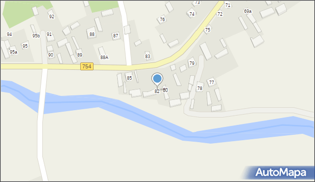 Czekarzewice Drugie, Czekarzewice Drugie, 82, mapa Czekarzewice Drugie