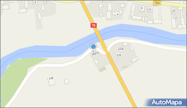 Czekarzewice Pierwsze, Czekarzewice Pierwsze, 122, mapa Czekarzewice Pierwsze