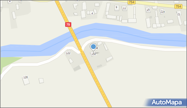 Czekarzewice Pierwsze, Czekarzewice Pierwsze, 132, mapa Czekarzewice Pierwsze