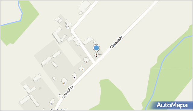 Czekołdy, Czekołdy, 1, mapa Czekołdy