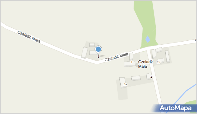 Czeladź Mała, Czeladź Mała, 1, mapa Czeladź Mała