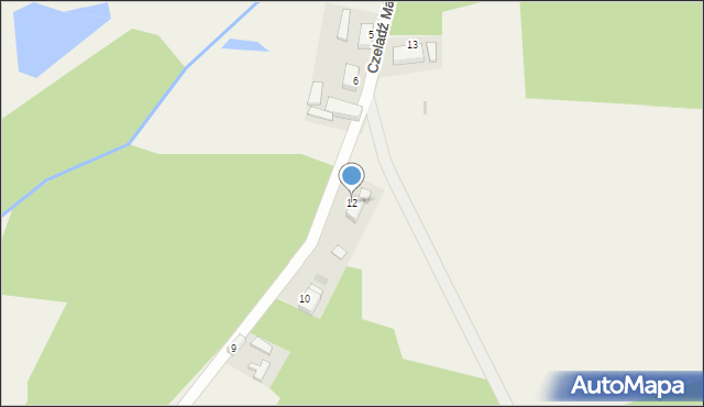 Czeladź Mała, Czeladź Mała, 12, mapa Czeladź Mała