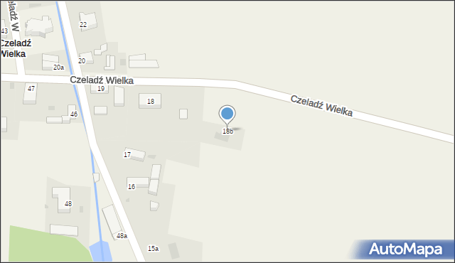 Czeladź Wielka, Czeladź Wielka, 18b, mapa Czeladź Wielka