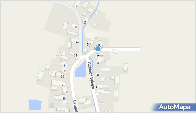 Czeladź Wielka, Czeladź Wielka, 27, mapa Czeladź Wielka