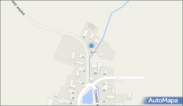 Czeladź Wielka, Czeladź Wielka, 29, mapa Czeladź Wielka