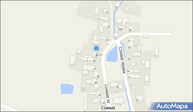 Czeladź Wielka, Czeladź Wielka, 35, mapa Czeladź Wielka