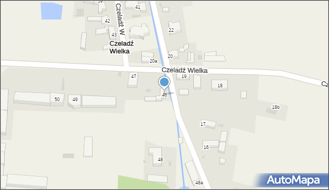 Czeladź Wielka, Czeladź Wielka, 46, mapa Czeladź Wielka