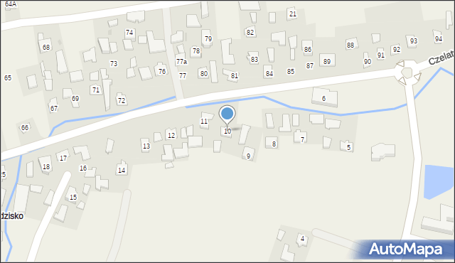 Czelatyce, Czelatyce, 10, mapa Czelatyce