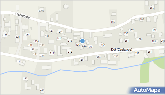 Czelatyce, Czelatyce, 148, mapa Czelatyce