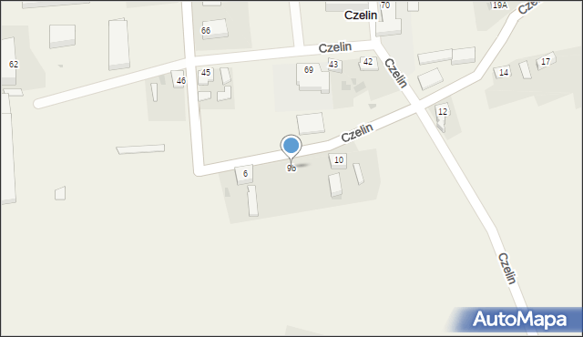 Czelin, Czelin, 9b, mapa Czelin
