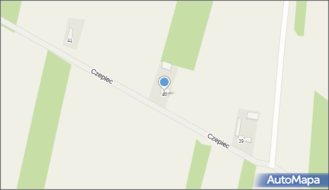Czepiec, Czepiec, 40, mapa Czepiec
