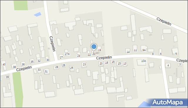 Czepielin, Czepielin, 21, mapa Czepielin