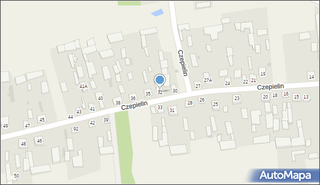 Czepielin, Czepielin, 32, mapa Czepielin
