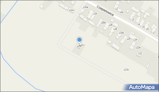 Czepielowice, Czepielowice, 129c, mapa Czepielowice