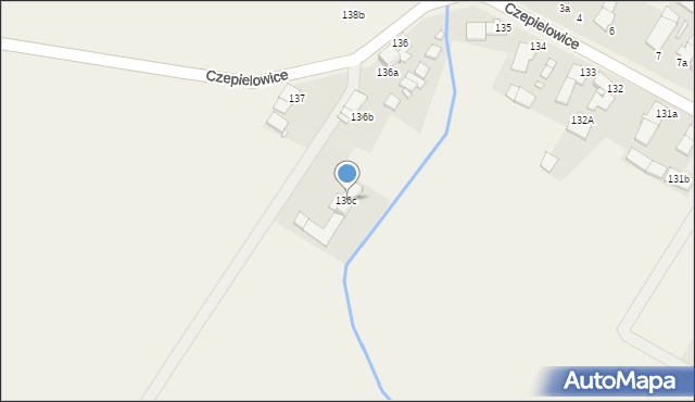 Czepielowice, Czepielowice, 136c, mapa Czepielowice